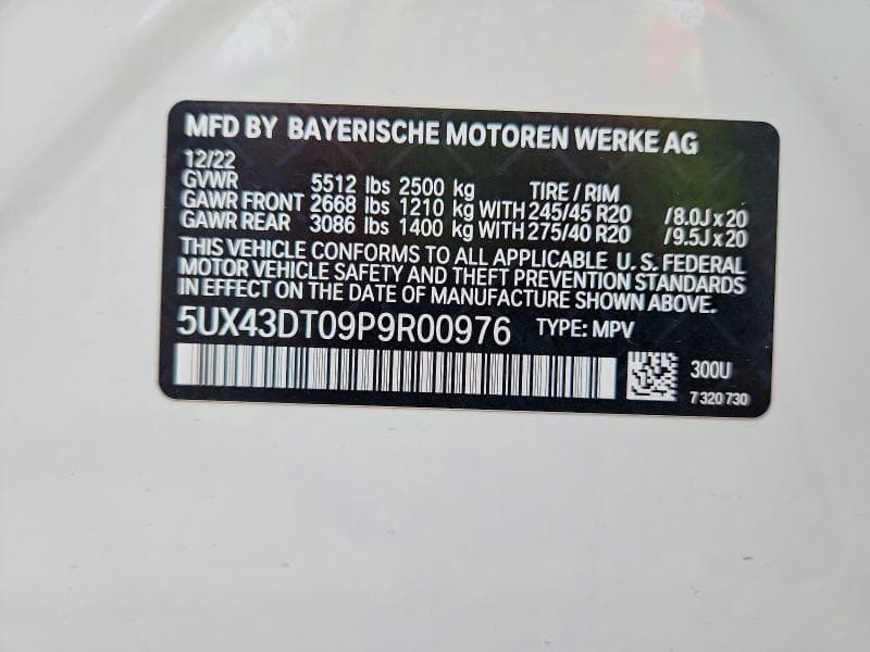 2023 BMW X4 M40I 13