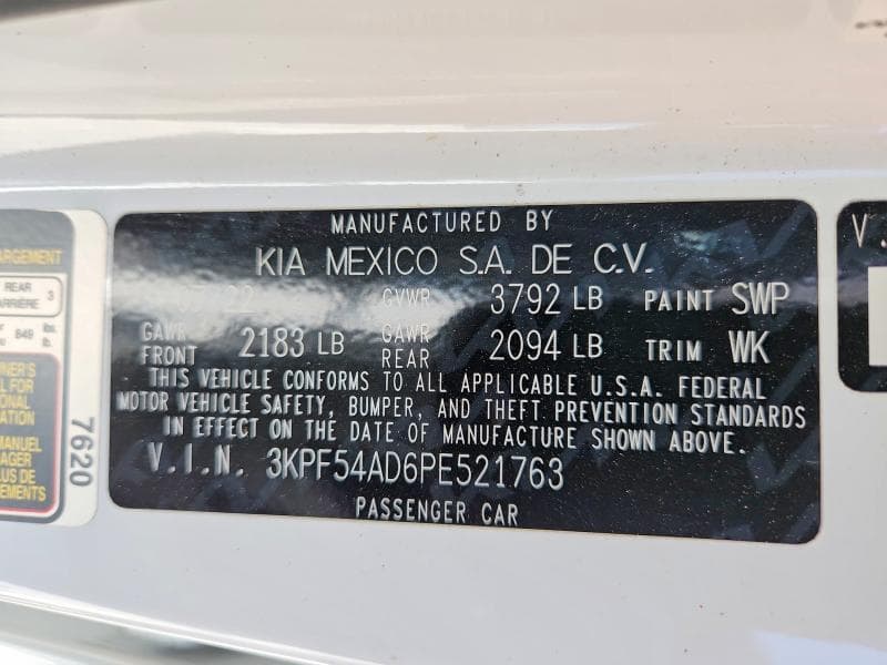 2023 KIA FORTE GT LINE 12