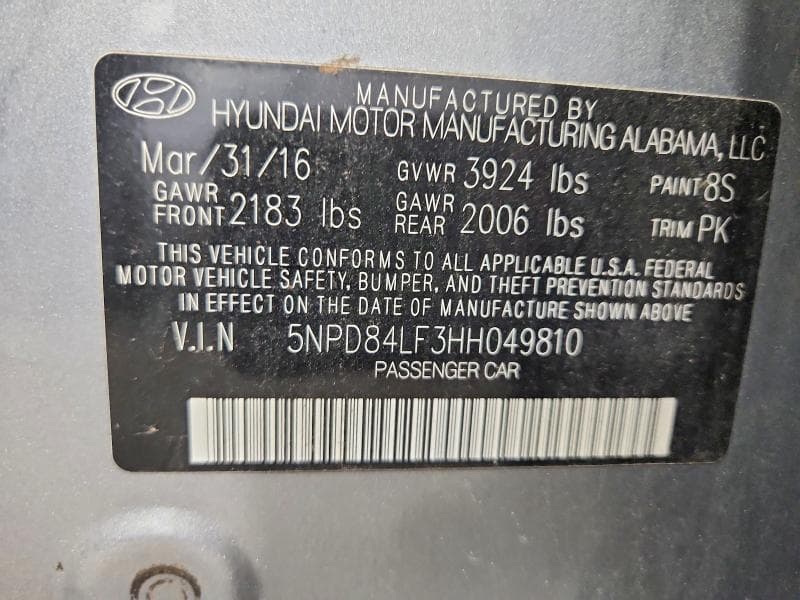 2017 HYUNDAI ELANTRA SE SE 12