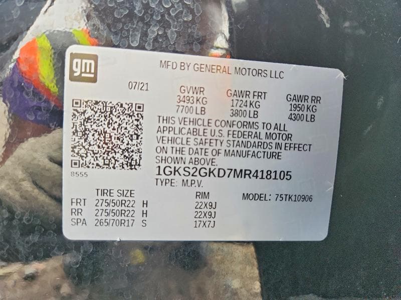 2021 GMC YUKON XL K1500 SLT 13