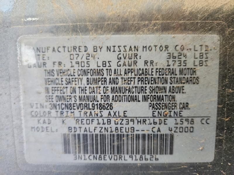 2024 NISSAN VERSA SV 13