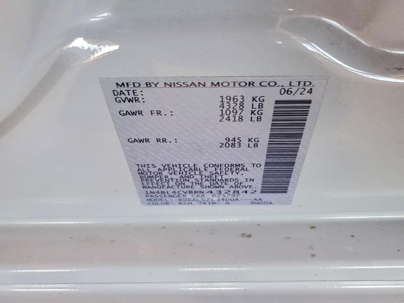 2024 NISSAN ALTIMA SR 12