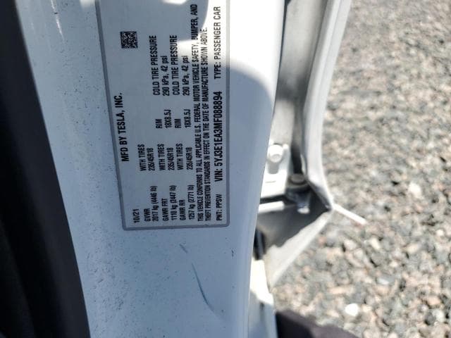 2021 TESLA 3 12