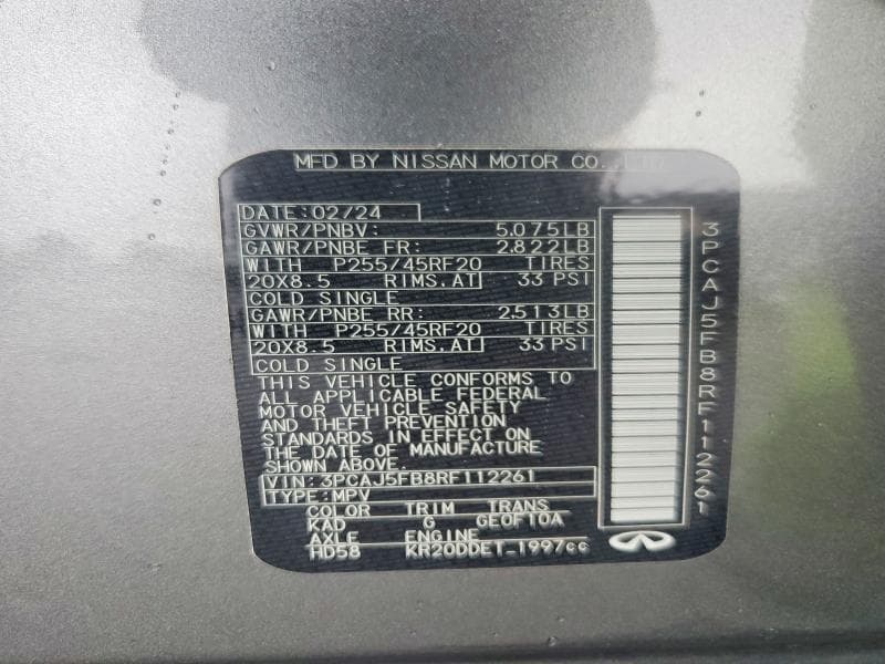 2024 INFINITI QX50 SPORT 14