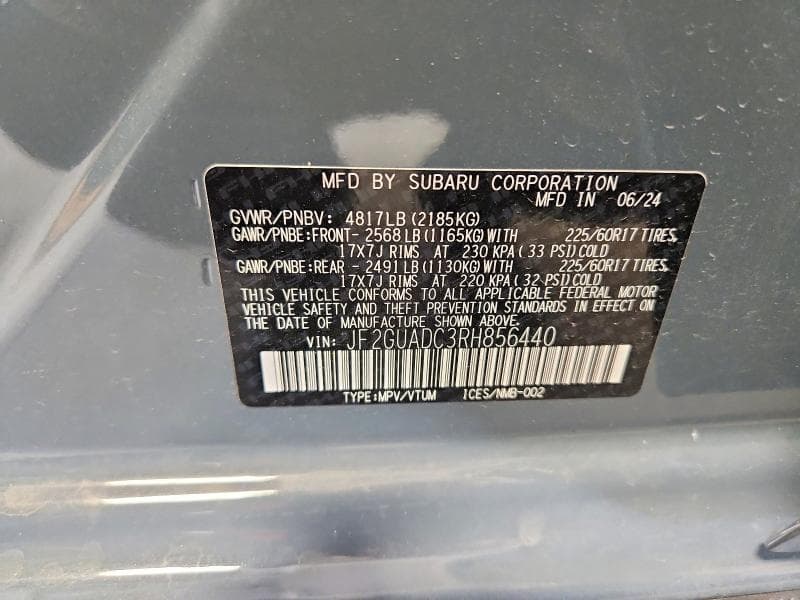 2024 SUBARU CROSSTREK PREMIUM 13