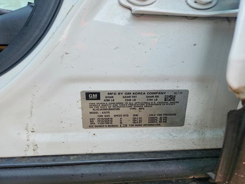 2018 BUICK ENCORE PREFERRED 12