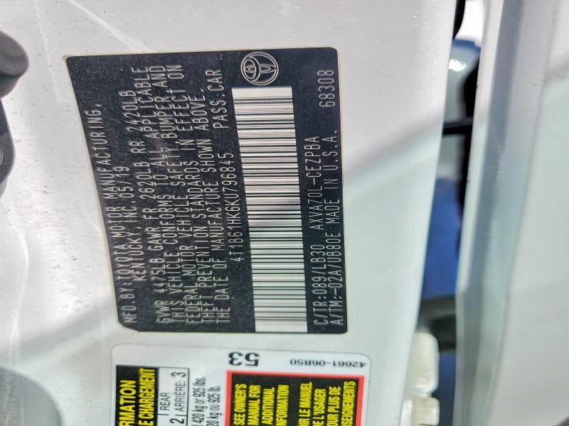 2019 TOYOTA CAMRY XSE 12
