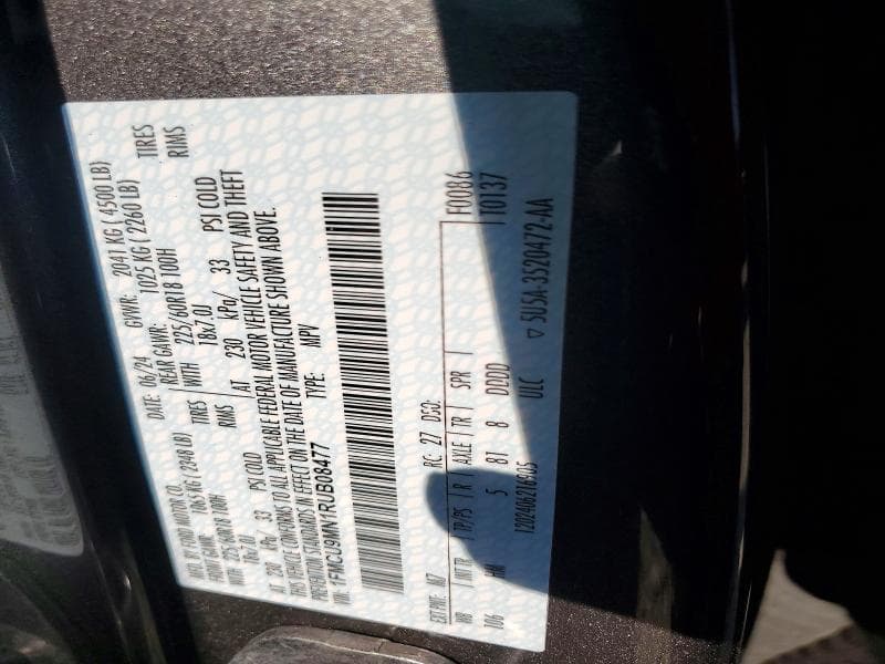 2024 FORD ESCAPE ST LINE 13