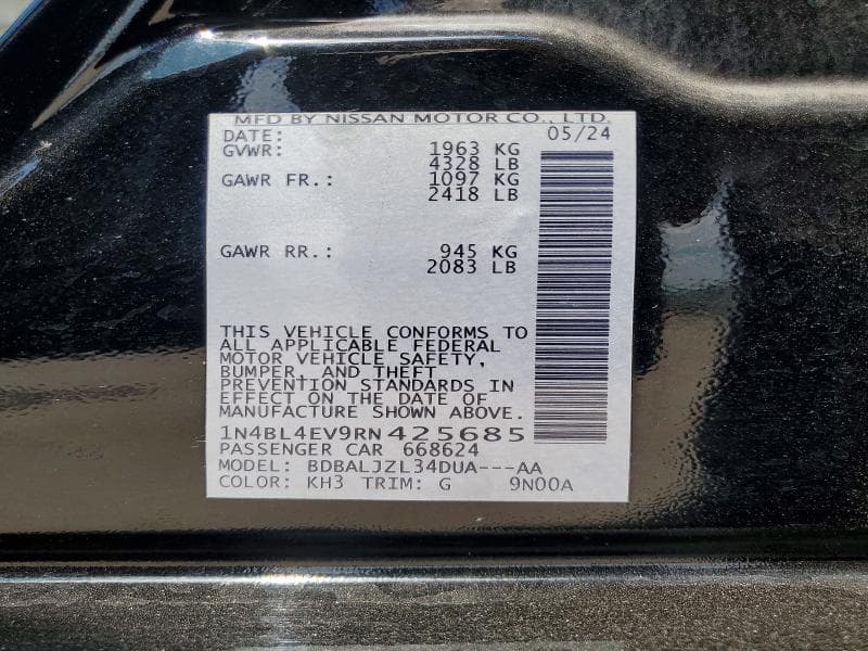 2024 NISSAN ALTIMA SL 12