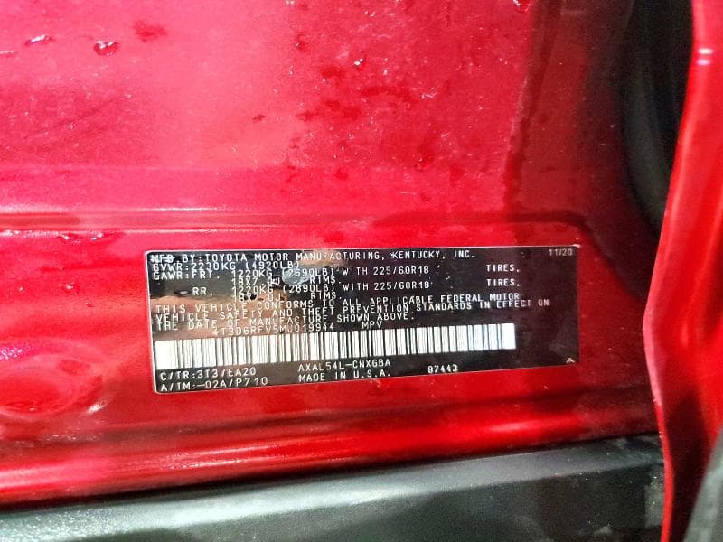 2021 TOYOTA RAV4 LIMITED LIMITED 13