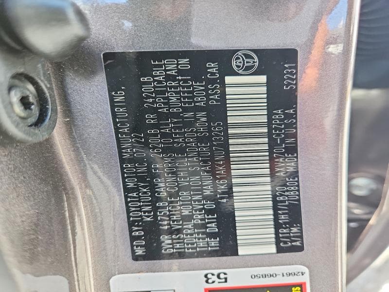 2022 TOYOTA CAMRY XSE XSE 13