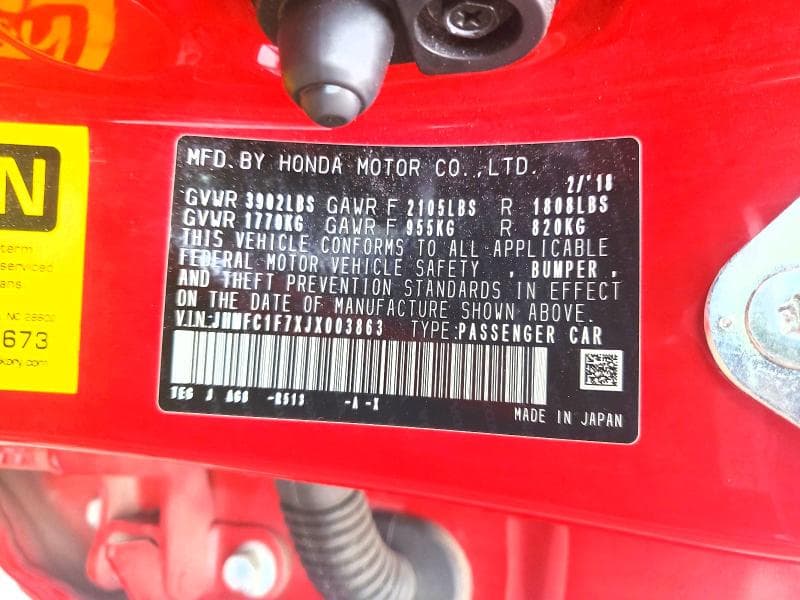 2018 HONDA CIVIC EXL 12