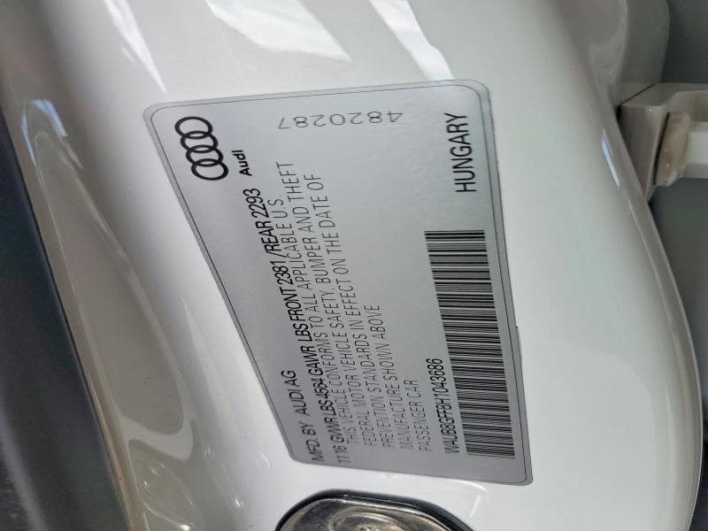 2017 AUDI A3 PREMIUM 12