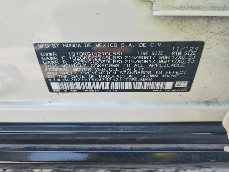 2025 HONDA HR-V EXL 13