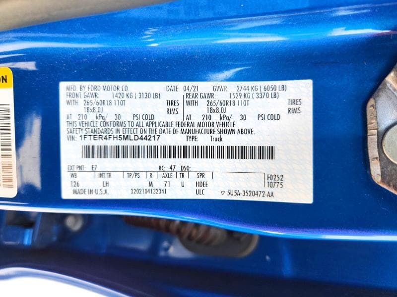 2021 FORD RANGER XL XL 13