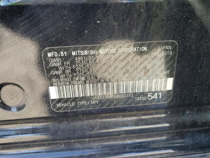 2019 MITSUBISHI OUTLANDER SE 13