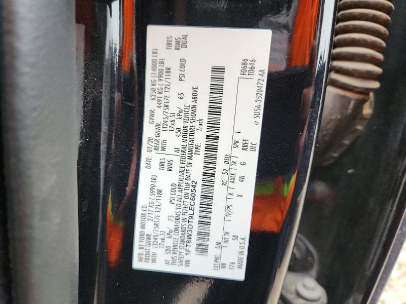 2020 FORD F350 SUPER DUTY 13