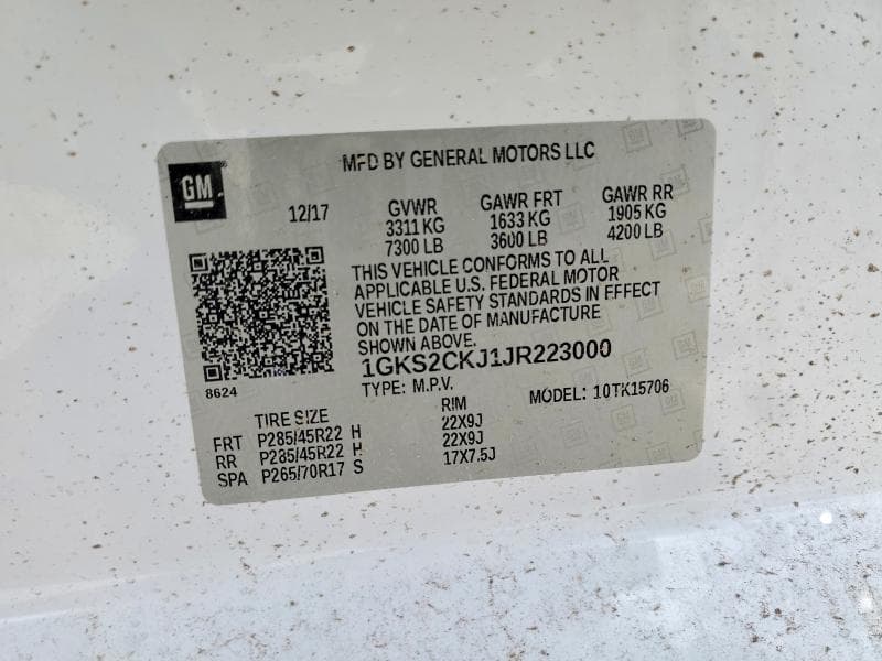 2018 GMC YUKON DENALI 14