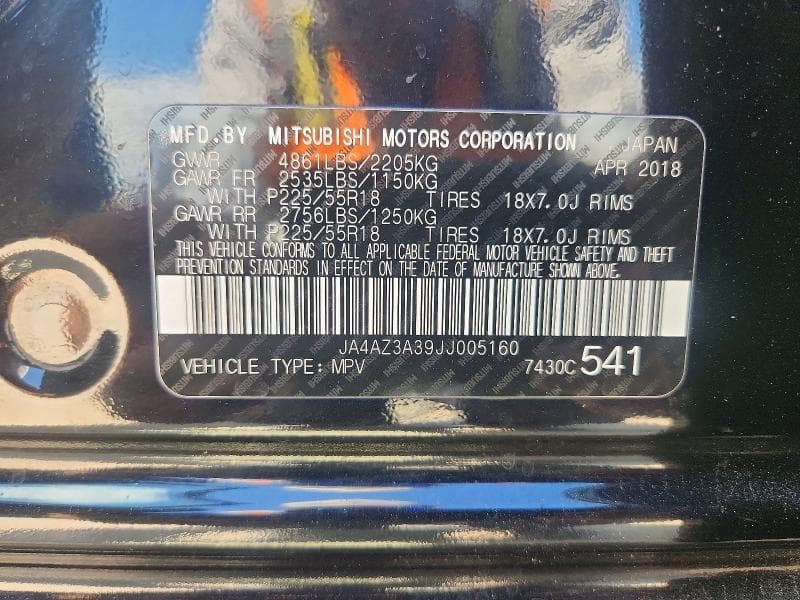 2018 MITSUBISHI OUTLANDER SE 14