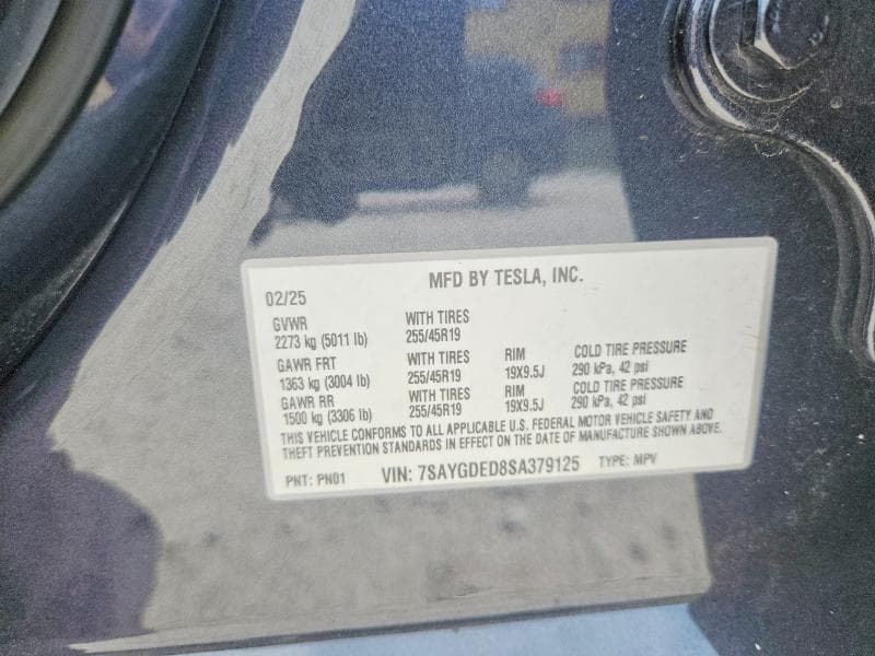 2025 TESLA MODEL Y 13