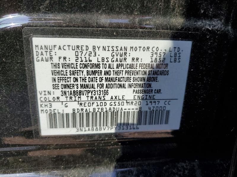 2023 NISSAN SENTRA S 13