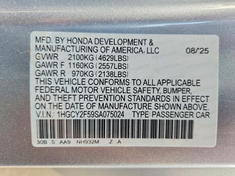 2025 HONDA ACCORD HYBRID SPORT 13