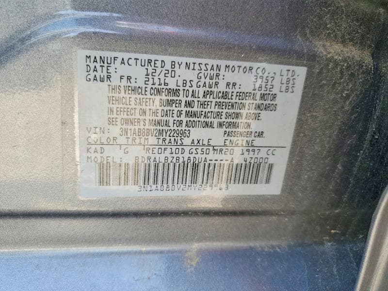 2021 NISSAN SENTRA S S 13