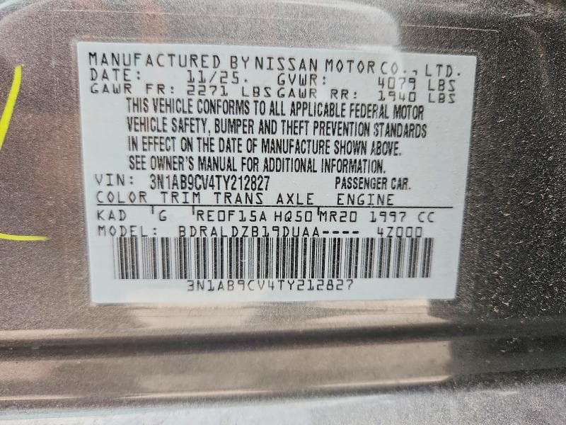 2026 NISSAN SENTRA SV 12