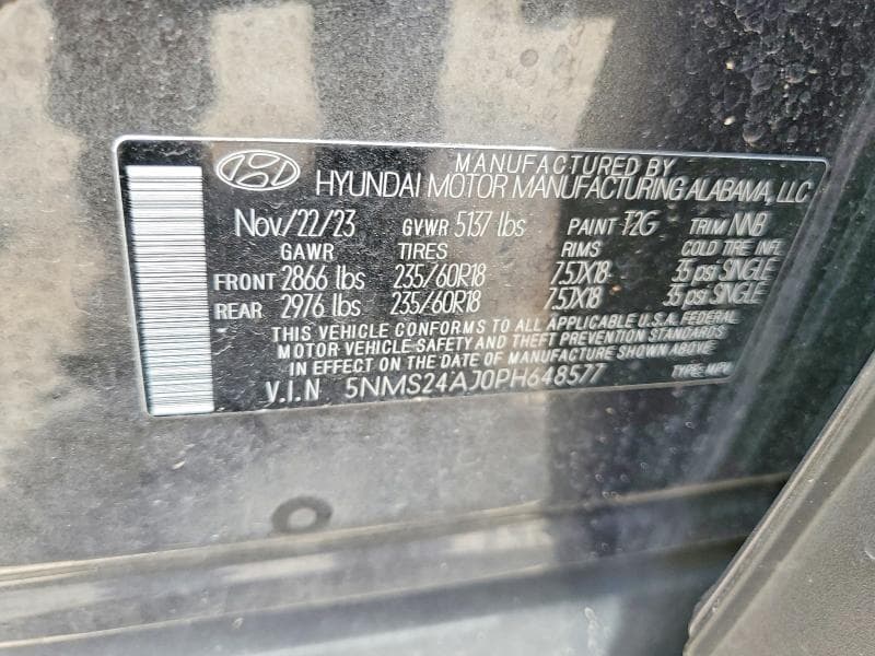 2023 HYUNDAI SANTA FE SEL 12