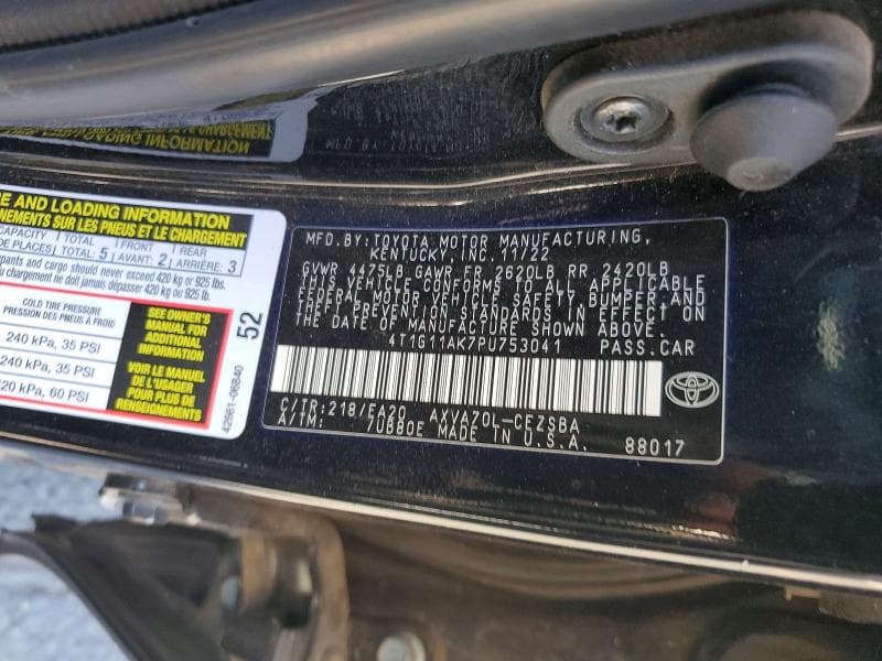 2023 TOYOTA CAMRY SE 13