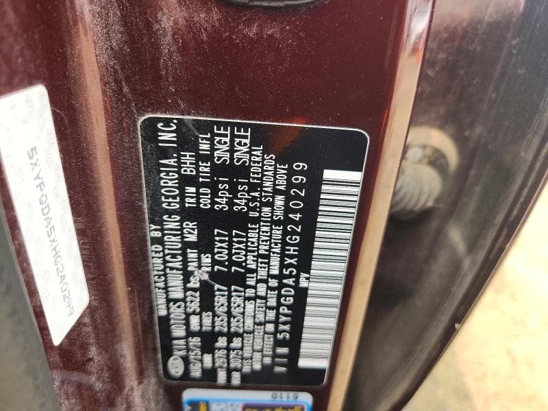 2017 KIA SORENTO LX V6 13
