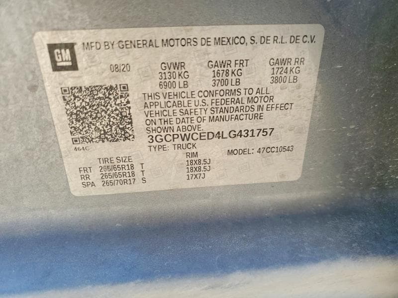 2020 CHEVROLET SILVERADO C1500 LT 12