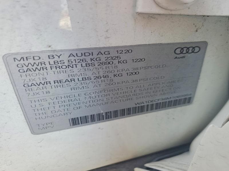 2021 AUDI Q3 PREMIUM S LINE 45 12