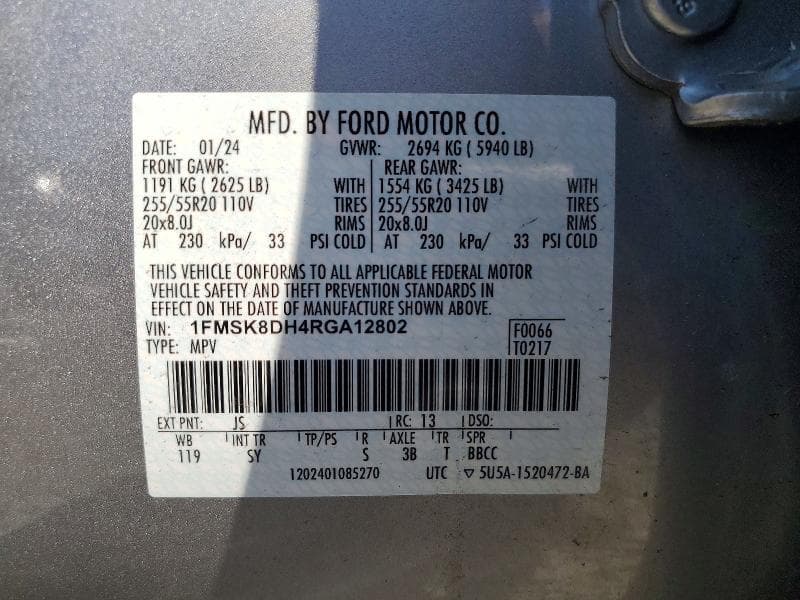 2024 FORD EXPLORER XLT 13