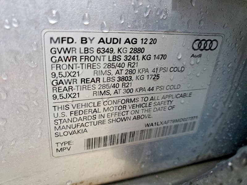 2021 AUDI Q7 PREMIUM PLUS PREMIUM PLUS 13