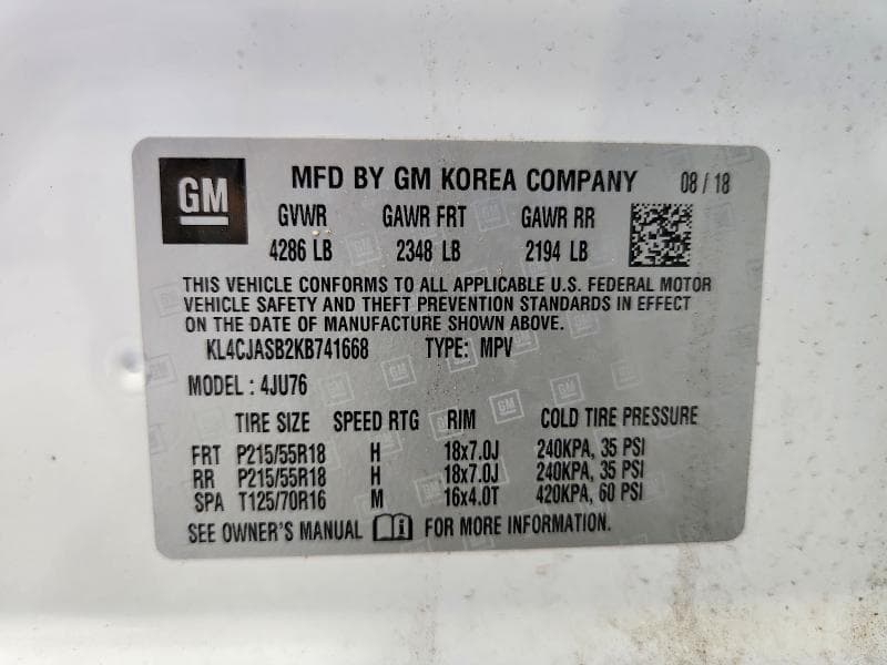 2019 BUICK ENCORE PREFERRED 13