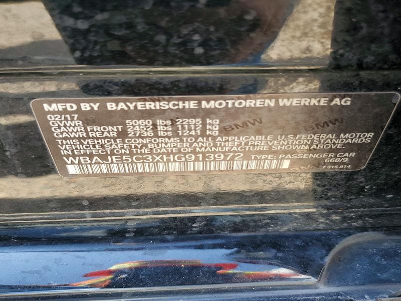 2017 BMW 540 I I 12