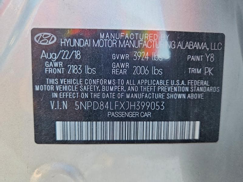 2018 HYUNDAI ELANTRA VALUE EDITION VALUE EDITION 12