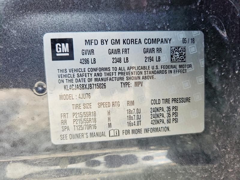 2018 BUICK ENCORE PREFERRED PREFERRED 13