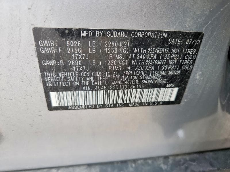 2024 SUBARU OUTBACK WILDERNESS 13