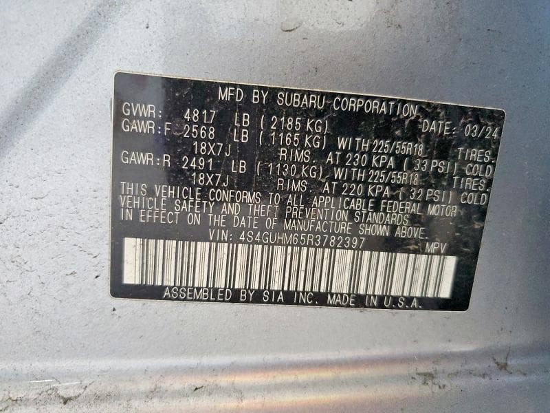 2024 SUBARU CROSSTREK LIMITED 14