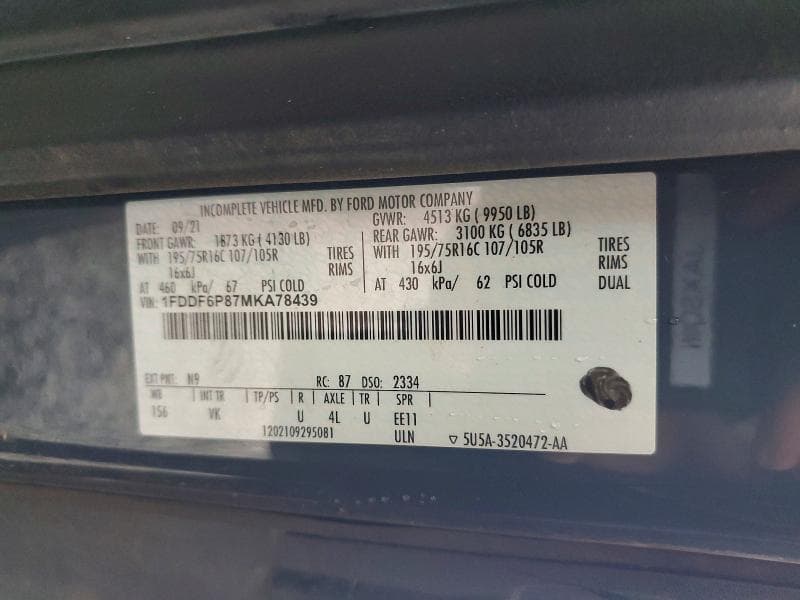 2021 FORD TRANSIT DELIVERY TRUCK 12