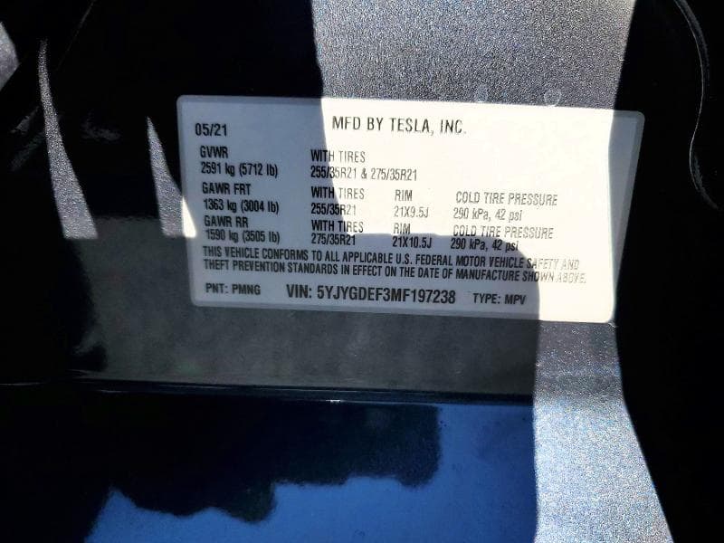 2021 TESLA MODEL Y 12
