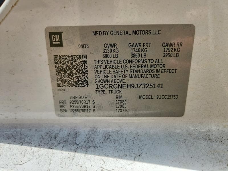 2018 CHEVROLET SILVERADO C1500 HEAVY DUTY 12