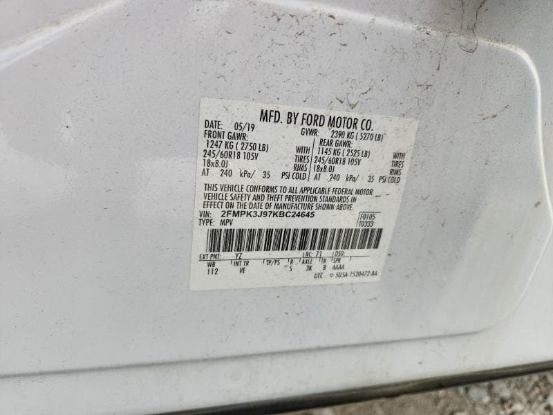 2019 FORD EDGE SEL SEL 13