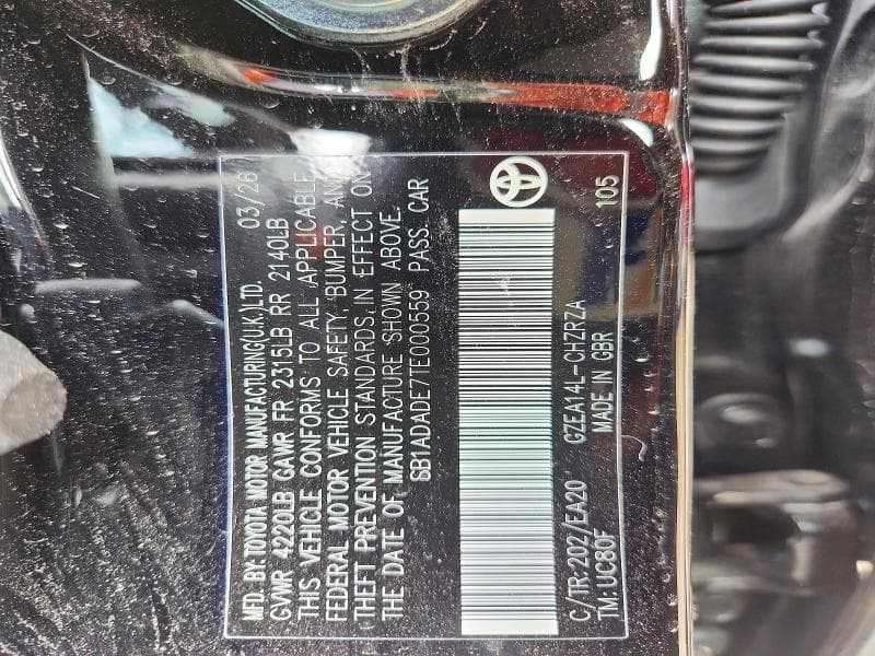 2026 TOYOTA GR COROLLA BASE 12