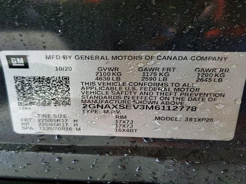 2021 CHEVROLET EQUINOX LS 13