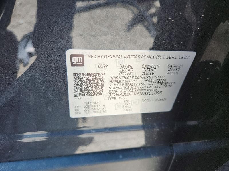 2022 CHEVROLET EQUINOX LT 13