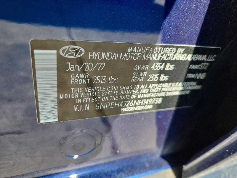 2022 HYUNDAI SONATA LIMITED LIMITED 12