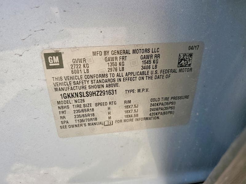 2017 GMC ACADIA SLE 13